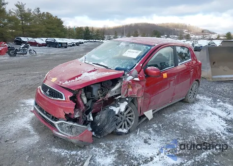 2019 Mitsubishi Mirage Es from USA, damaged, VIN ML32A3HJ8KH005376